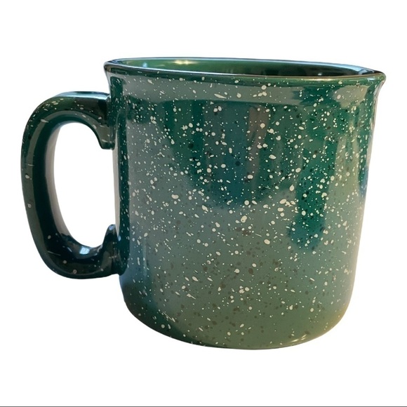 𝅺NIAGARA Falls green speckled stoneware mug - Picture 2 of 4